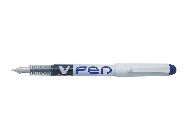 stylo plume v-pen encre effaçable bleu