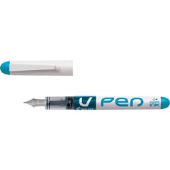 stylo plume pilot v-pen encre effaçable turquoise
