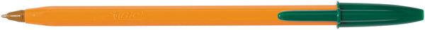 Stylo à Bille BIC Orange Vert - Écriture Fine