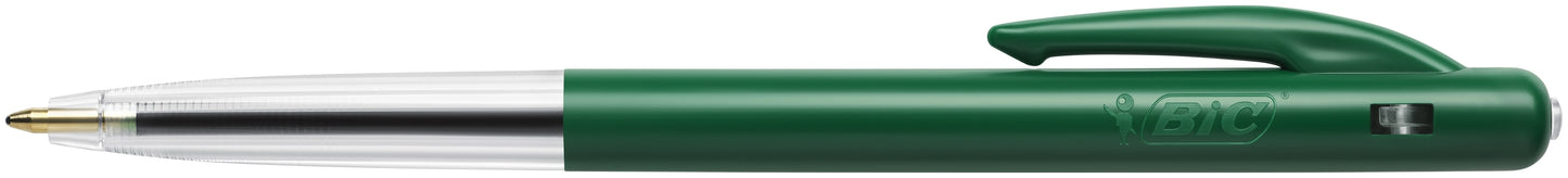 Stylo bille bic m10 clic ecriture moyenne vert