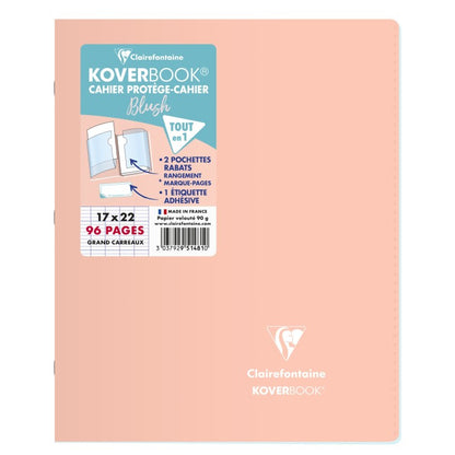 Cahier polypropylène koverbook 96 pages 17x22