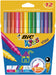 Feutres Bic Kids Visa 12 couleurs - pointe moyenne