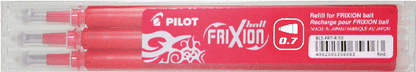 Recharge roller frixion rouge etui3