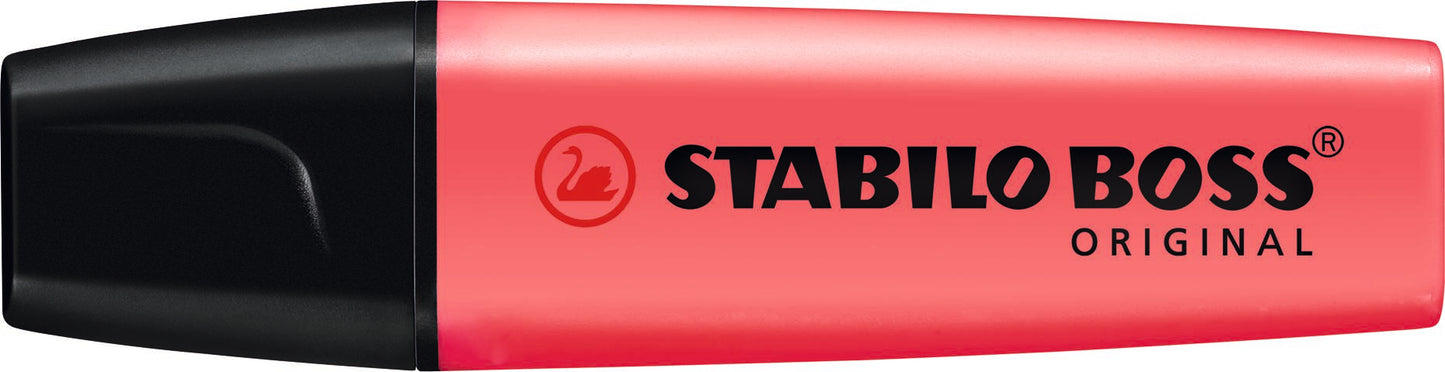 Surligneur stabilo boss rouge