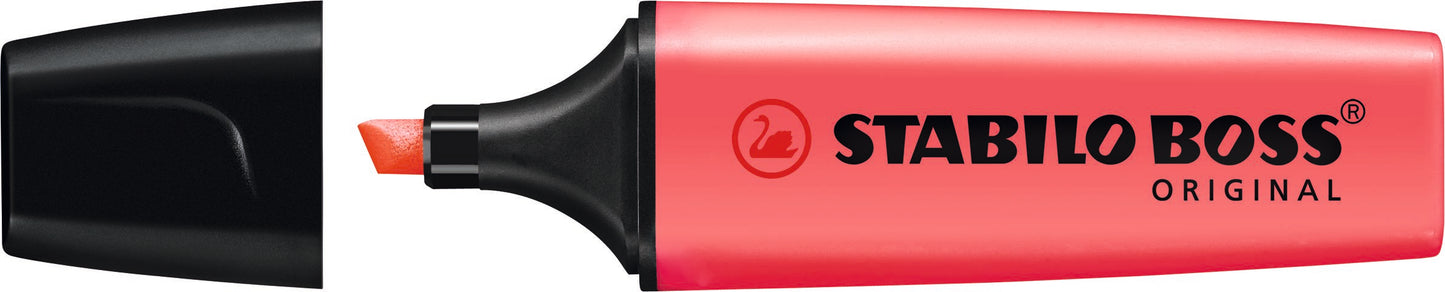Surligneur stabilo boss rouge