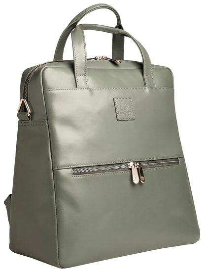 Sac à dos ordinateur 14" cuir gris - élégance et praticité