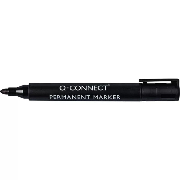 Marqueur permanent ogive noir - Q-CONNECT