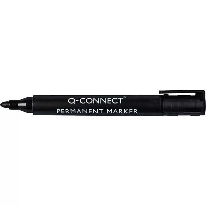 Marqueur permanent ogive noir - Q-CONNECT