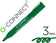 Marqueur permanent ogive vert