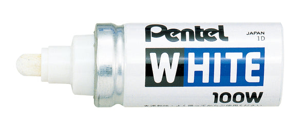 Marqueur pentel white pointe conique  large blanc