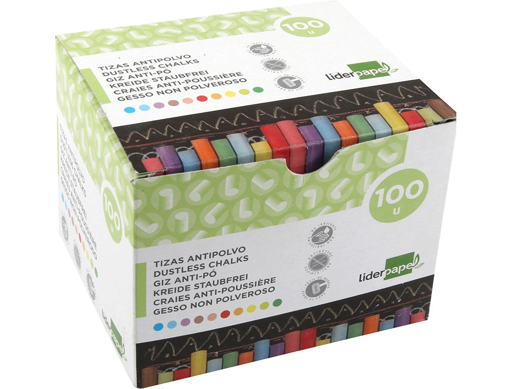 Craies Anti-Poussière Assorties - Boîte de 100