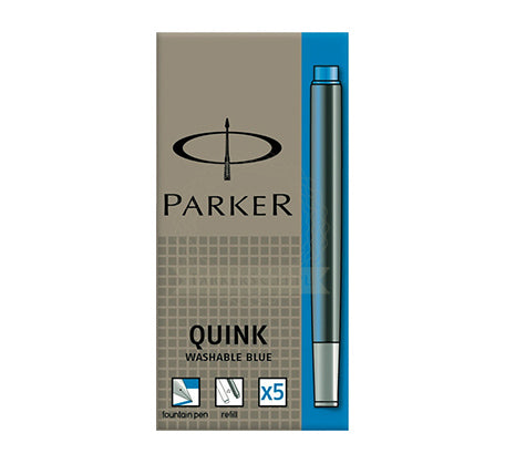 Cartouche parker quink bleu etui de5