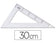 Equerre 60 degres graduée 30cm