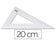 Équerre 60° 20cm - précision et traçage facile