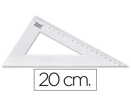 Équerre 60° 20cm - précision et traçage facile