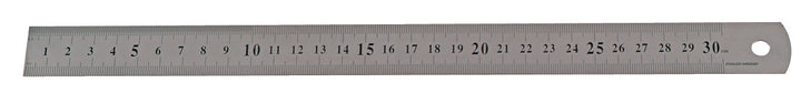Reglet Metal Inox Gradué et flexible 30cm