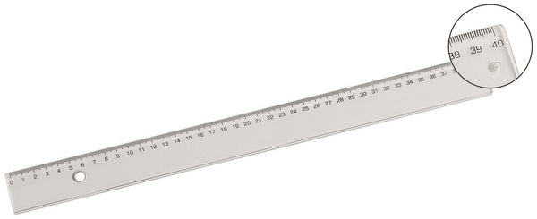 Regle plate plastique 1 biseau 40cm
