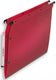Dossiers suspendus armoire polypro fond V lot de 10- rouge