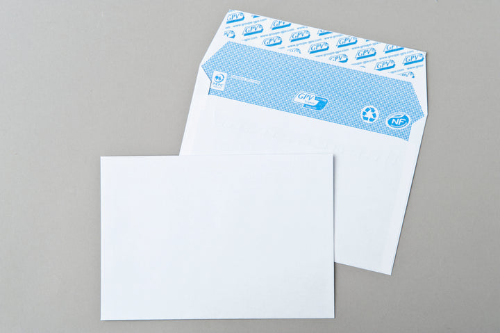 Enveloppes blanc 114x162-90g- boite de 500