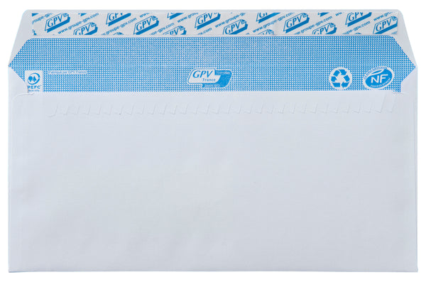 Enveloppes blanc 110x220 bdp 90g boite de 500