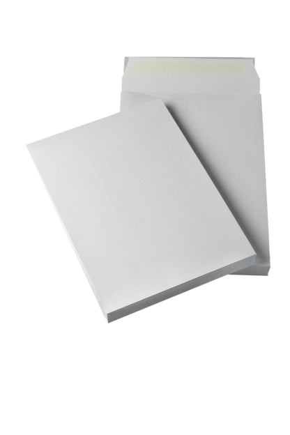 Pochettes kraft armé blanc avec soufflet 260x330 paquet de 100