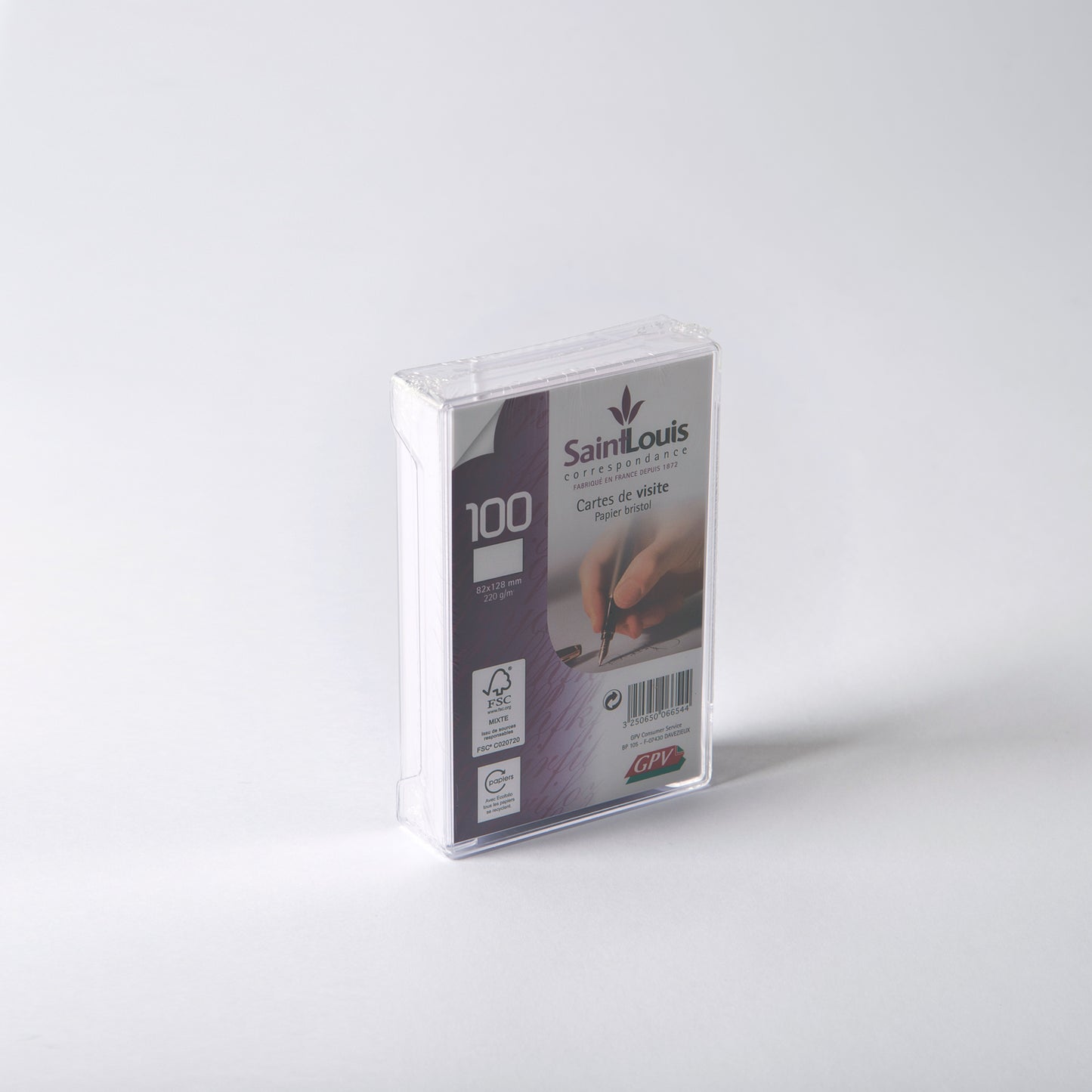 Cof/100 cartes vis 82x128mm