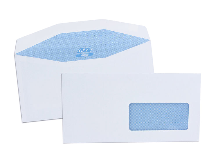 Enveloppes mise sous pli 114x229 blanc 80g f45 boite de 1000