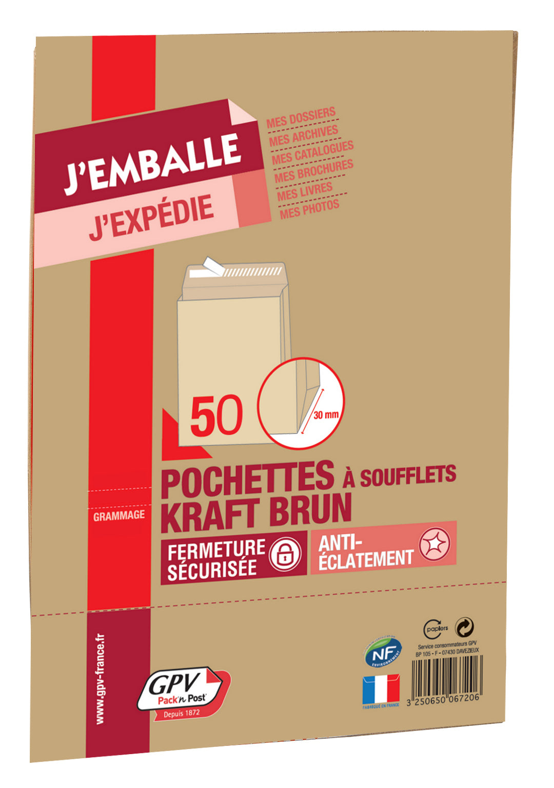 Enveloppes 280x375 k.soufflet arm.silicone 155p/50