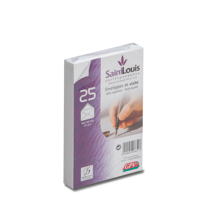 Enveloppes  cartes de visite 90x140 -100g-paquet de 25