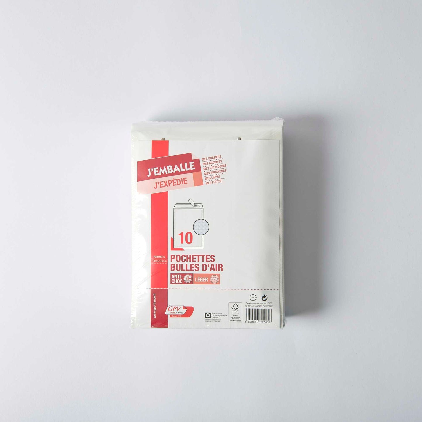 Pochettes bulles d'air  150x215 - protection antichoc paquet de 10