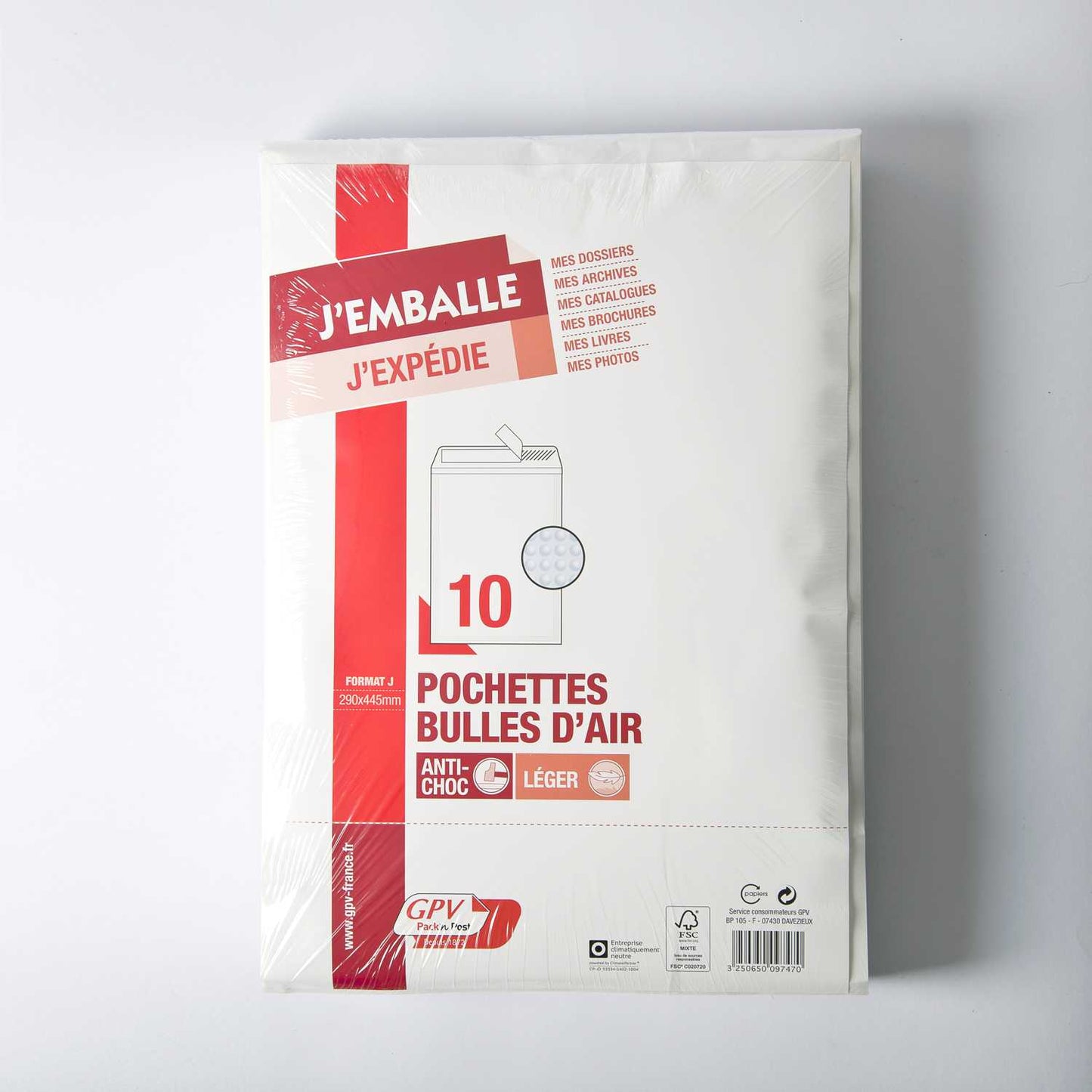 Pochettes bulles air bdp300x445 p/10