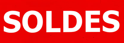 Banniere affichage "soldes"- 69x24cm