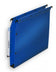 Dossiers suspendus armoire polypro  bleu dos 30mm-lot de 10
