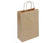 Sac papier kraft poignées torsadée 26x35x14 paquet de 50-brun