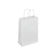 Sac papier kraft poignées torsadée 14x21x8 paquet de50-blanc