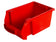Bac de rangement 4l rouge - accès facile et superposable