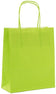 Sacs papier kraft poignées torsadées 35x40x14 cm - Lot de 50- Verts