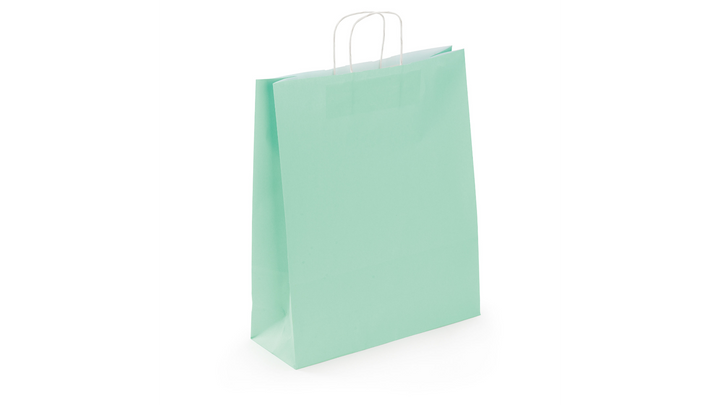 Sac poignées torsadée 23x30x12 vert eap/50
