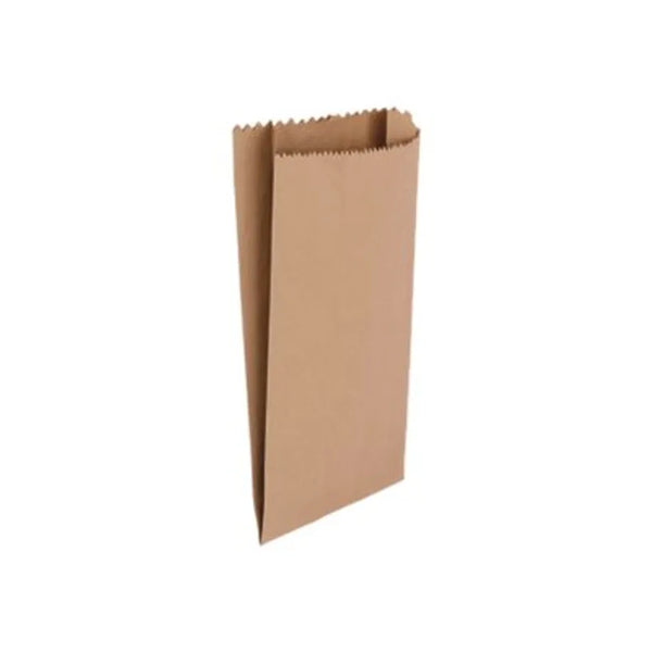 sachet papier kraft alimentaire  12x24x5 cm - paquet de 100-brun