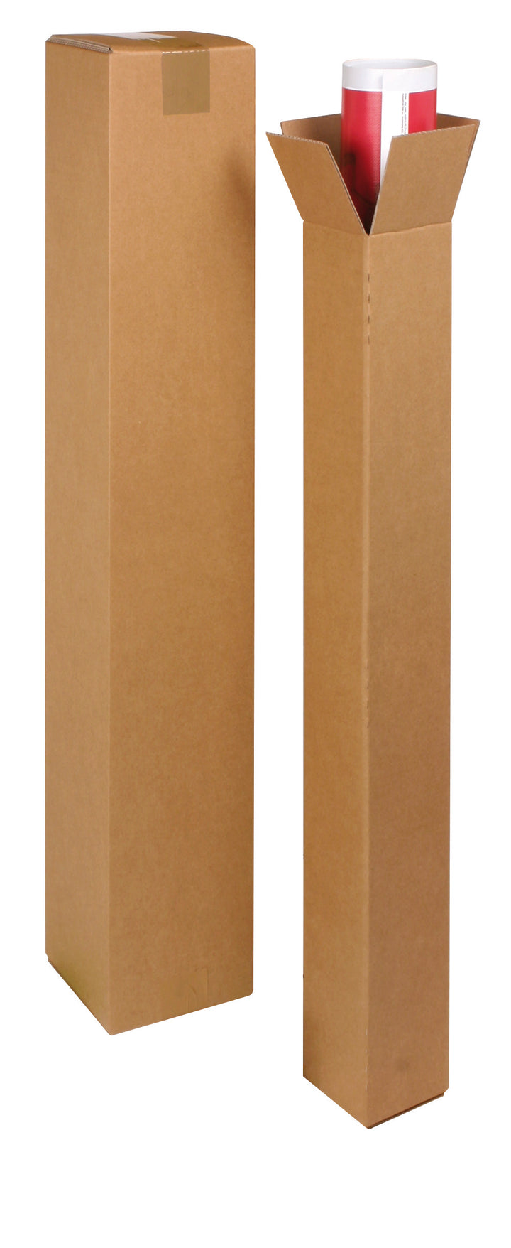 Tube carton carré 10x10x120 cm - expédition sans surtaxe