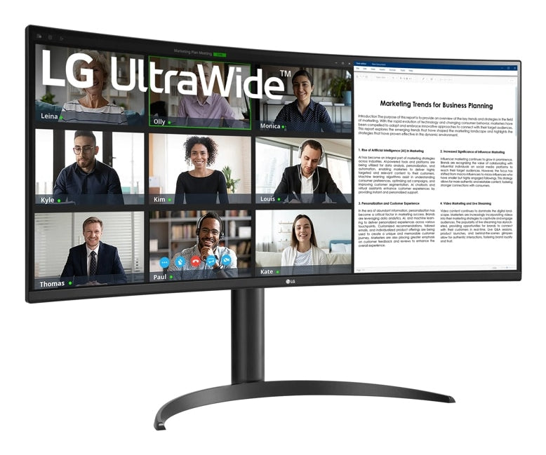 Écran 34 pouces ultrawide - résolution 3440x1440