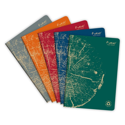 Cahier piqué FOREVER  100% recyclé A4 96 pages quadrillé 5x5