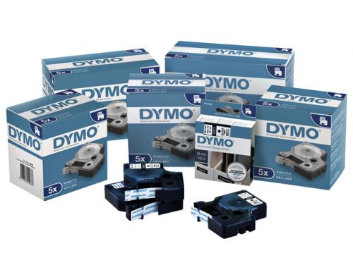 Ruban DYMO D1 12mm Blanc/Noir S0720610