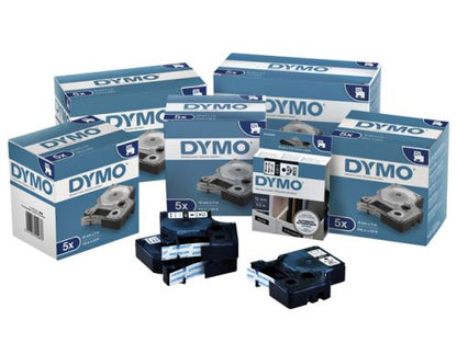 Ruban DYMO D1 12mm Blanc/Noir S0720610