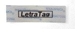 Ruban Dymo letratag  12mm -noir transparent