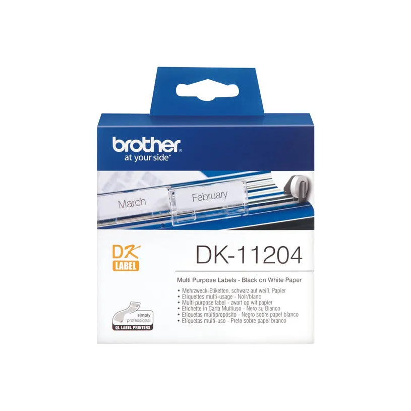 Étiquettes 17x54mm - rouleau de 400 pour brother ql