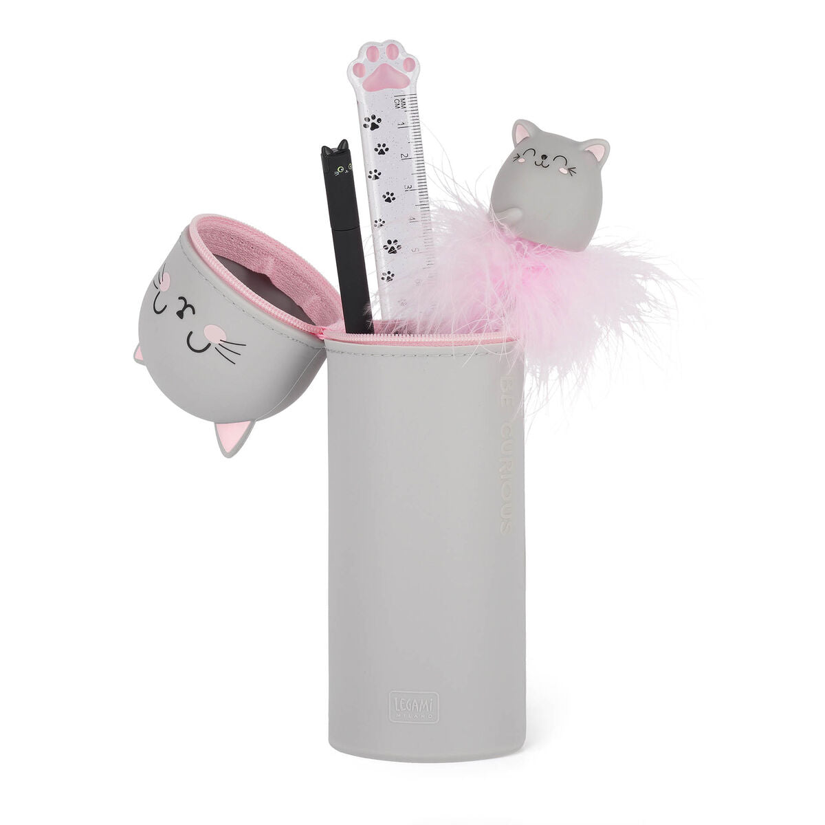 Trousse Silicone Souple Legami 2-en-1 - Rétractable et Pratique