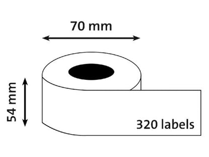 Étiquettes autocollantes rl 320 - 54x70 mm