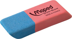 Gomme duo bleu-rouge medium