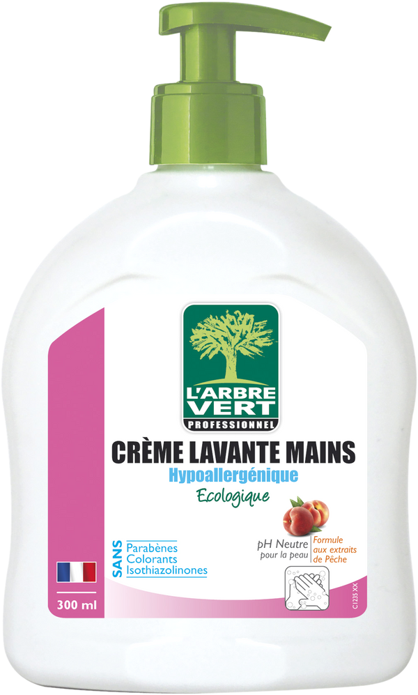 Crème lavante mains 300ml - hypoallergénique ecolabel
